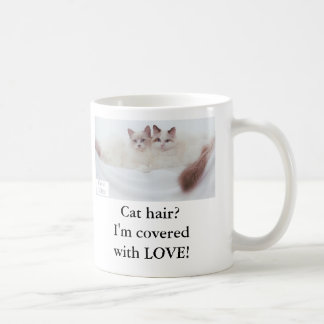 Katthår? Mig förmiddag som täckas med KÄRLEK! Kaffemugg
