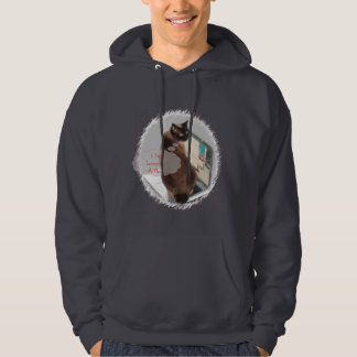 Katthatbärbar dator hoodie