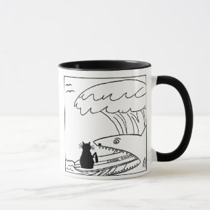 KattHater som surfar tecknadmuggen Mugg