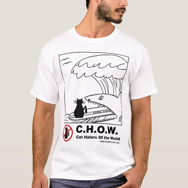 KattHaters som surfar T-tröja T-shirt (Framsida)