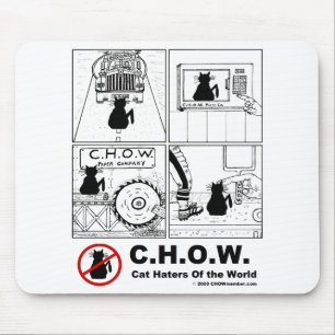 KattHaterstecknad Mousepad Musmatta
