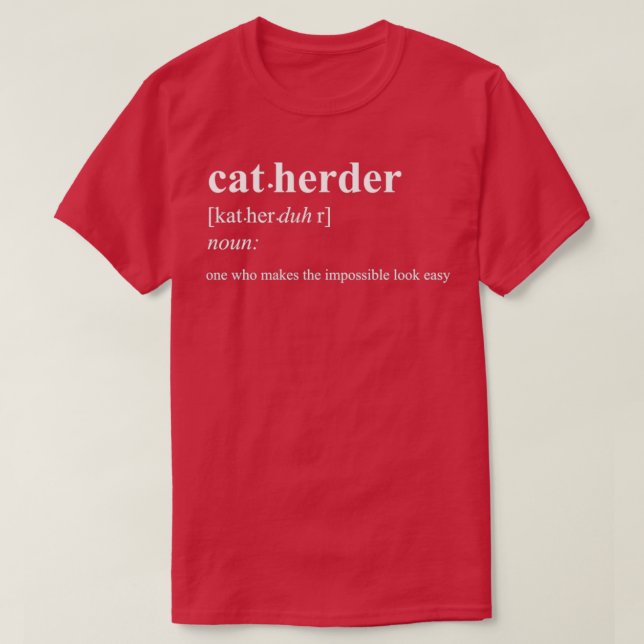 kattherde t shirt (Design framsida)
