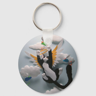 Katthimmel Keychain Nyckelring