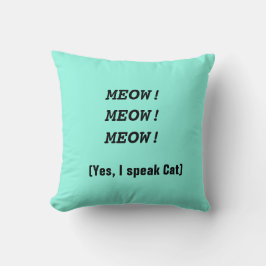 Katthumordekorativ kudde