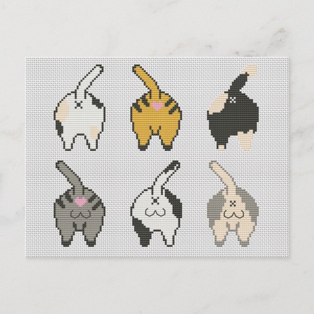 Katthumstumma kor stygn helg vykort (Framsida)