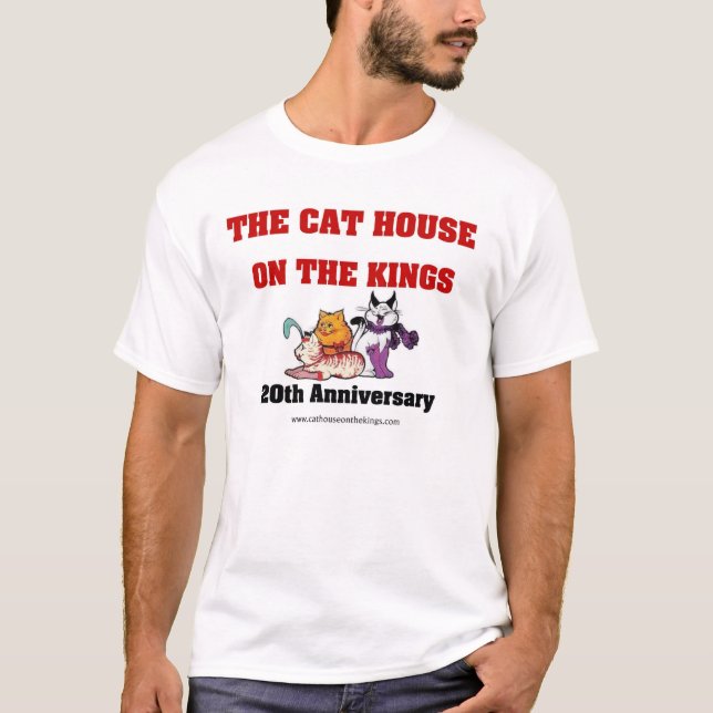 Katthuset på den 20th årsdagskjortan för kungar t-shirt (Framsida)