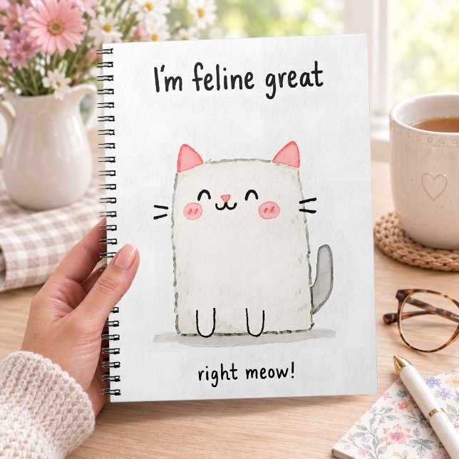 Kattjättebra just nu anteckningsbok (Skapare uppladdad)