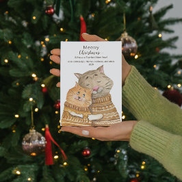 Kattjävlar Meowy jul & perfekt nytt år Vykort