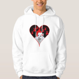 Kattjul - Bedårande och Festiv Kattdesign Hoodie