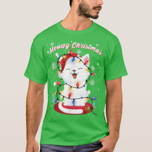 Kattjulen Ljus kattunge Porträtt S T Shirt