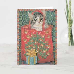 Kattjulkort Helgkort