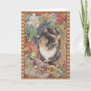 Kattjulkort Helgkort