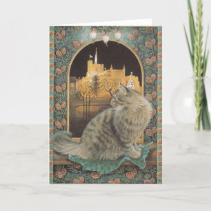 Kattjulkort Helgkort