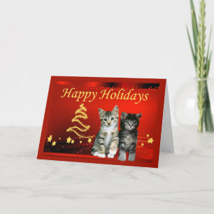 Kattjulkort Helgkort