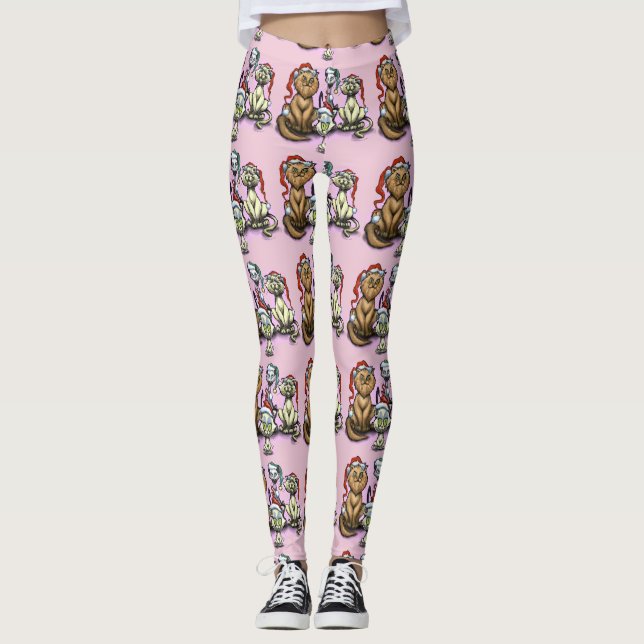 Kattjulshattar Leggings (Framsida)