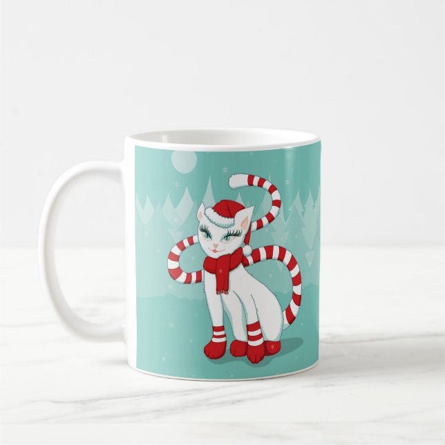 Kattjulsmood - Helgdag Kattunge Kaffemugg (Vänster)