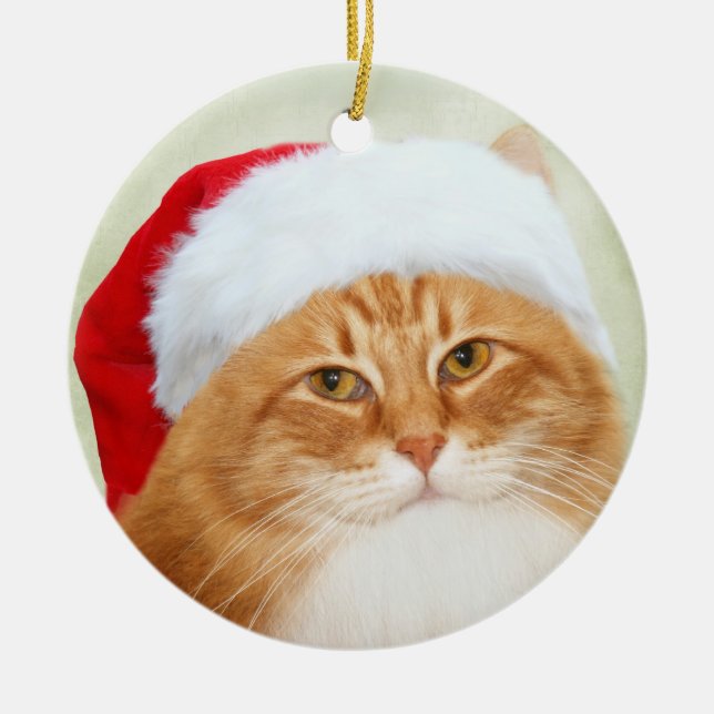 Kattjultomten Julgransprydnad Keramik (Framsidan)