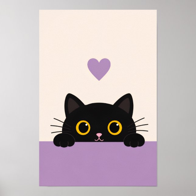 Kattkafé väggposter poster (Framsidan)