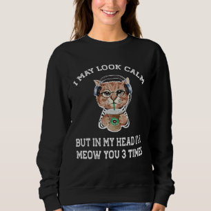 kattkaffe   Jag kanske ser lugn ut T Shirt