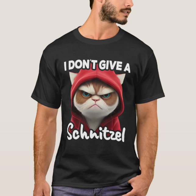 Kattkaffe Jag Katt Jag Ger Inte En Schnitzel T Shirt (Framsida)