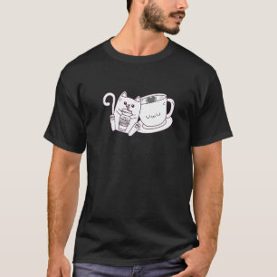 Kattkaffe och baristor t shirt