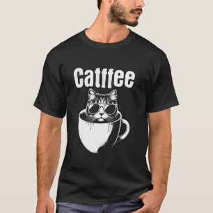 Kattkaffe - Roligt Katt Kaffe Skämt Koffein Katt Ä T Shirt