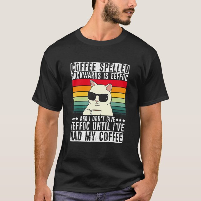 Kattkaffe säger Eeffoc   Frahling T Shirt (Framsida)