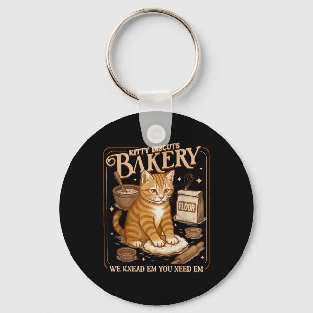Kattkakor Bakery Roligt  Nyckelring (Framsida)