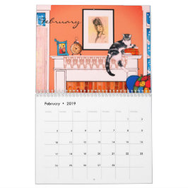 Kattkalender 2019 av konstnären kalender
