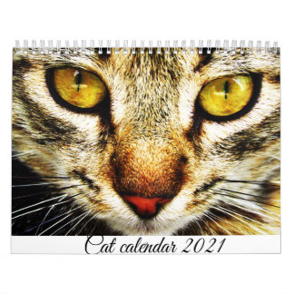 Kattkalender för 2021 kalender