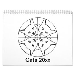 Kattkalender för konstnärliga katter kalender