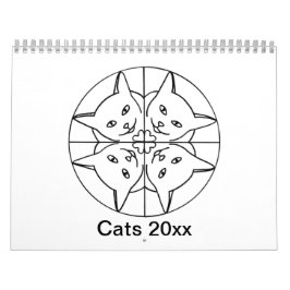 Kattkalender för konstnärliga katter kalender