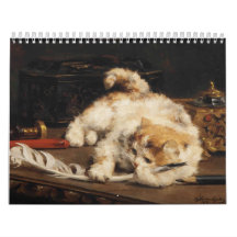 Kattkalender med klassisk konst