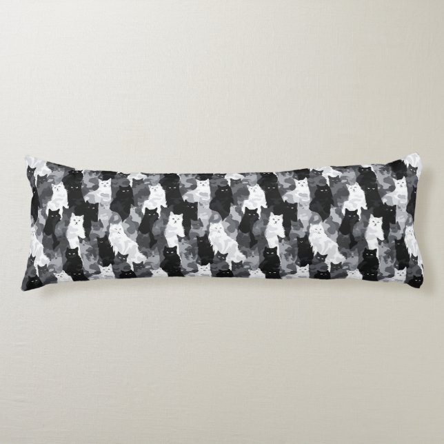 Kattkamouflagebukett Rumsrenovering Modern Dekorat Kroppskudde (Framsidan)