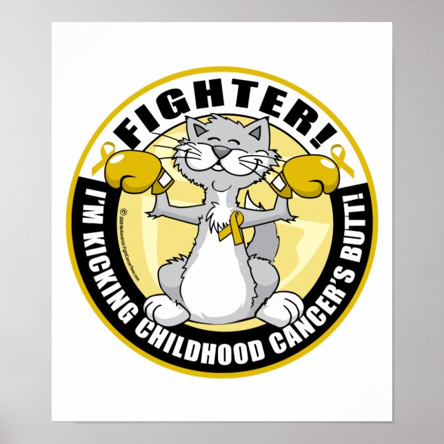 Kattkamp mot barncancer poster (Framsidan)