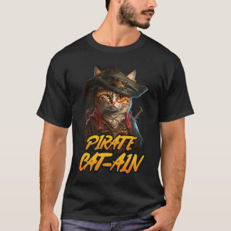 Kattkapatter i Mashup Pirat Cat Cat Ain T Shirt