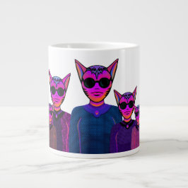 Kattkaraktärsdesign Jumbo Mugg
