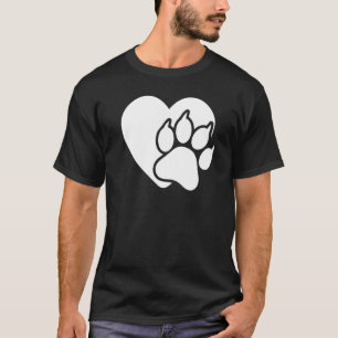 Kattkärlek Hör Tass Katt Grafisk För Kvinnor och M T Shirt
