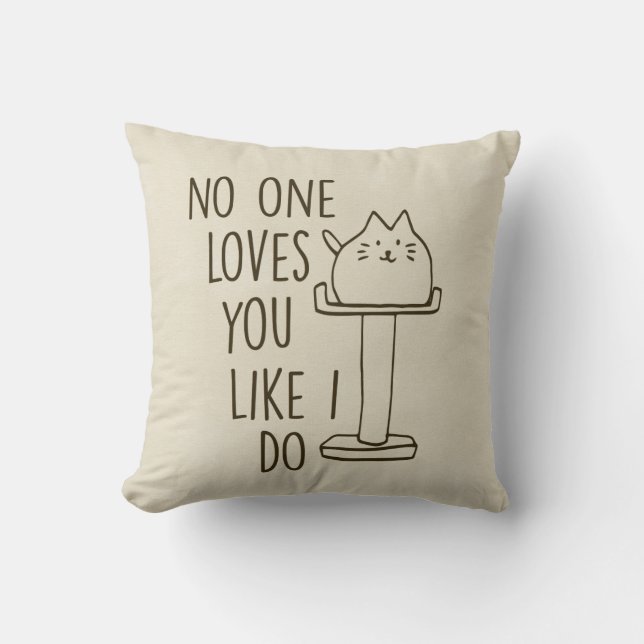 Kattkärlekar lagar mat med grädde du dekorativ kudde (Framsida)