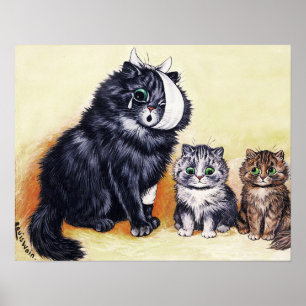 Kattkatastrof, Louis Wain Poster