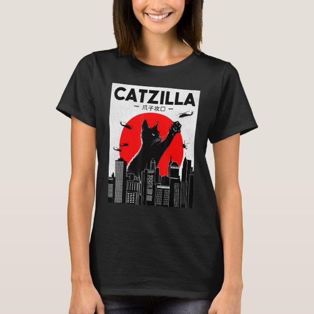 Kattkatt av Catzilla Ca T Shirt (Framsida)