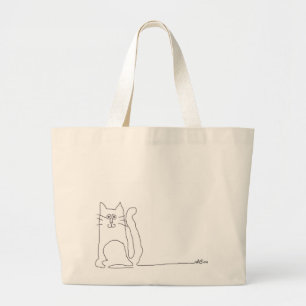 kattkatten shoppar jumbo tygkasse