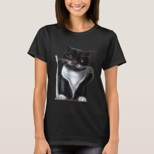 Kattkattkonst i kattunge porträtt t shirt