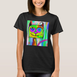 Kattkattkött humoristisk kattunge porträtt söt kat t shirt