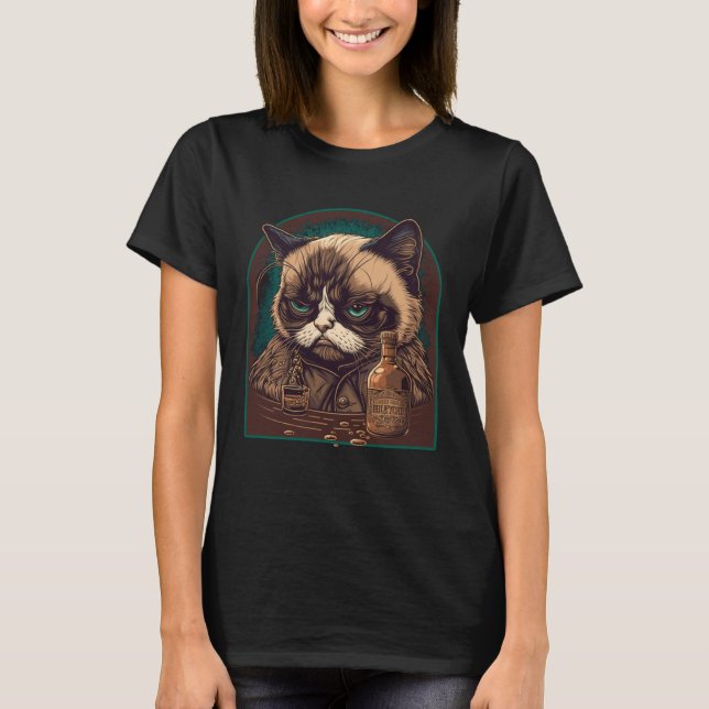kattkattungar arg katt t shirt (Framsida)