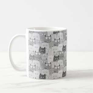 kattkattunge i ansikte ansikte som alltid roliga s kaffemugg