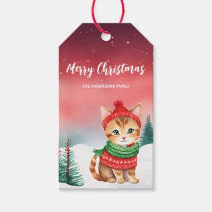 Kattkattunge jultomten party helgdag presentetikett