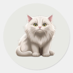 Kattkawaii kattungar, sällskapsdjur och djur runt klistermärke