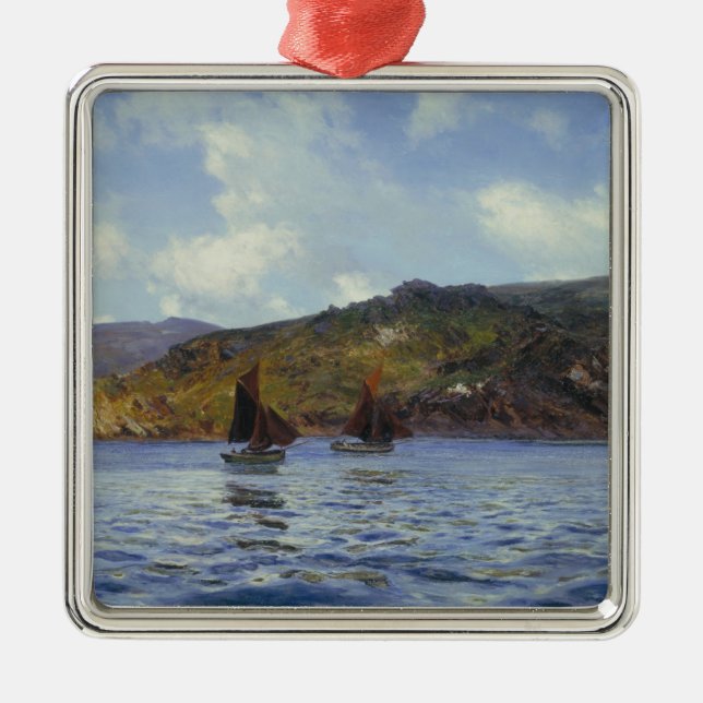 Kattklor från land (av Henry Moore) Julgransprydnad Metall (Framsidan)