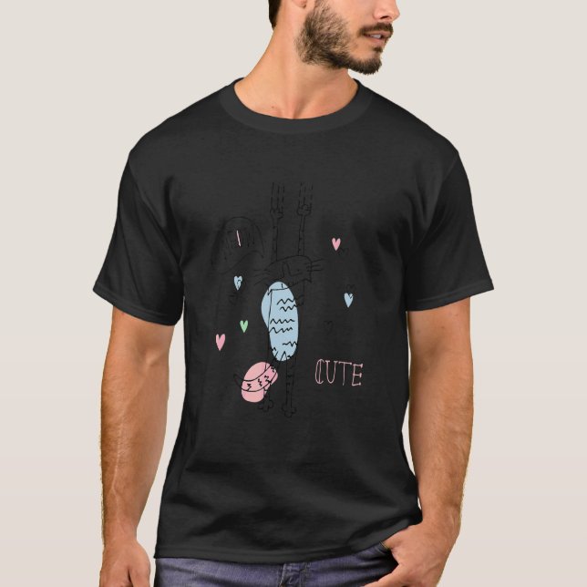 Kattklor Klättrar Mia Söt T Shirt (Framsida)